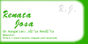 renata josa business card